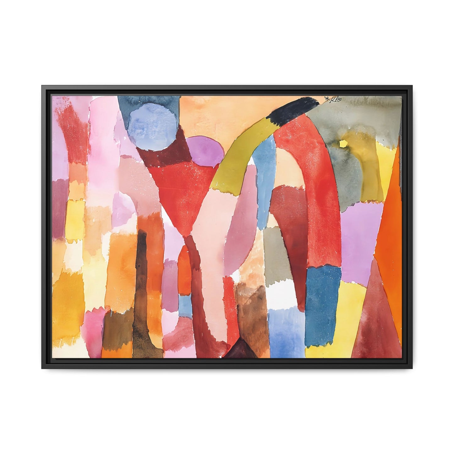 Movement of Vaulted Chambers (1915) by Paul Klee / Toile encadrée sur caisse américaine