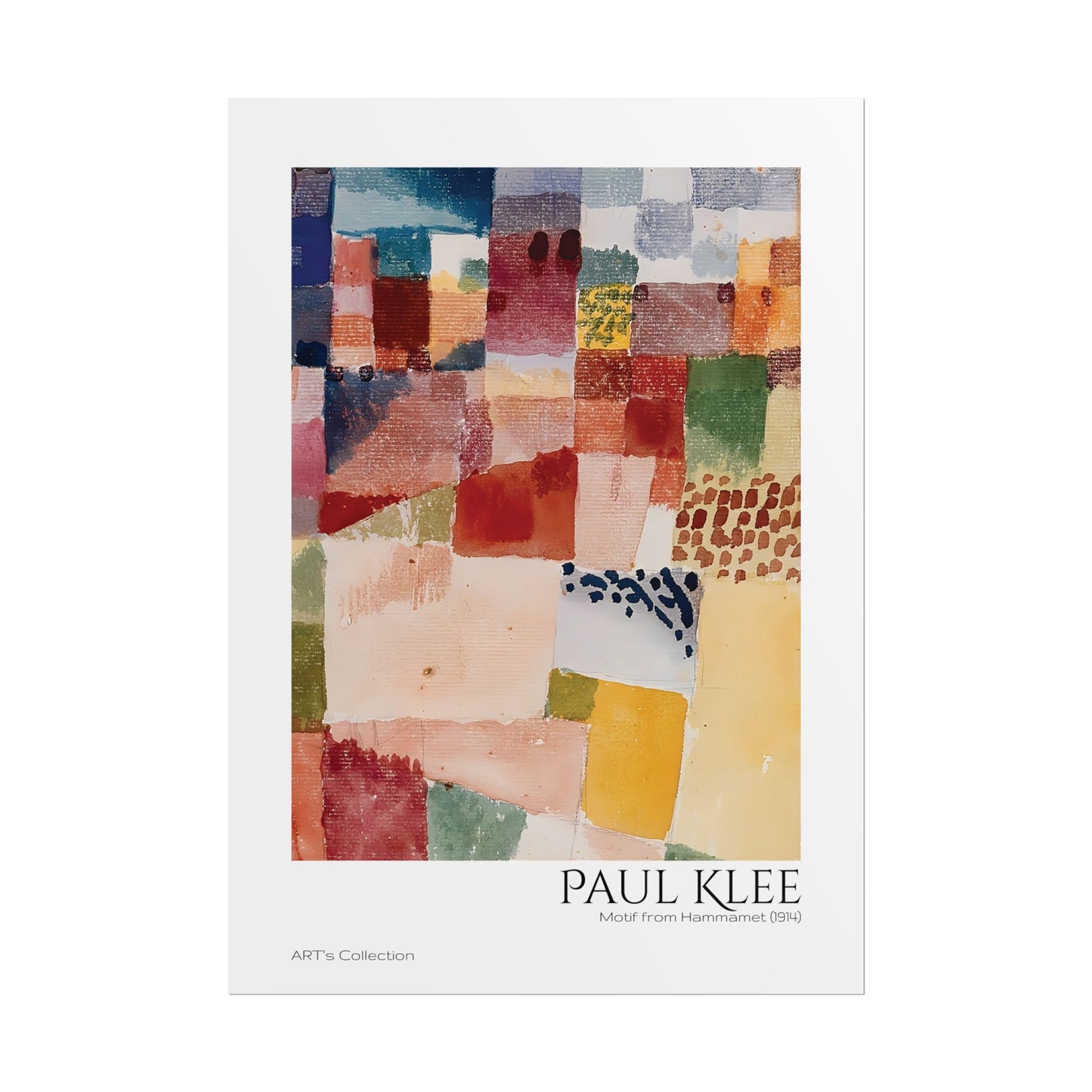 Motif from Hammamet (1914) by Paul Klee / Affiche imprimée - Série ART's Collection