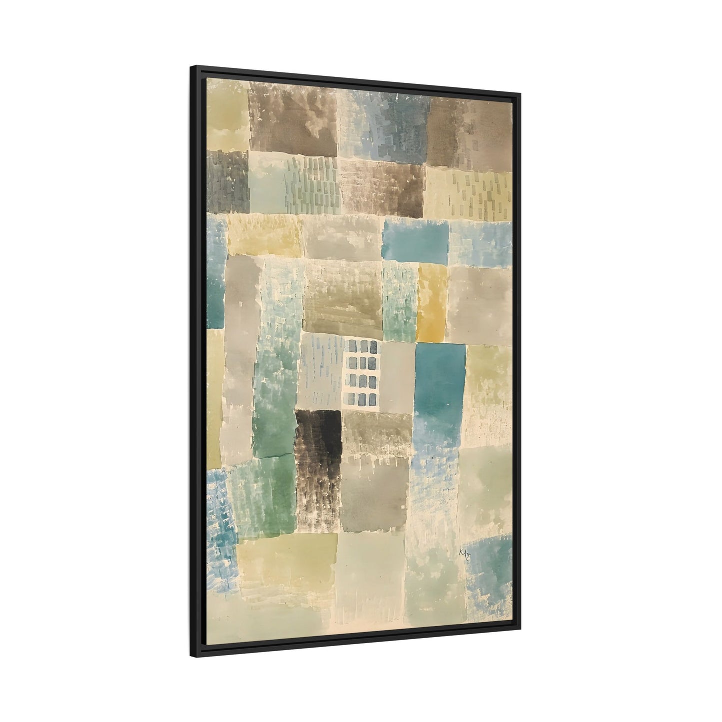 First house of a settlement (1926) by Paul Klee / Toile encadrée sur caisse américaine