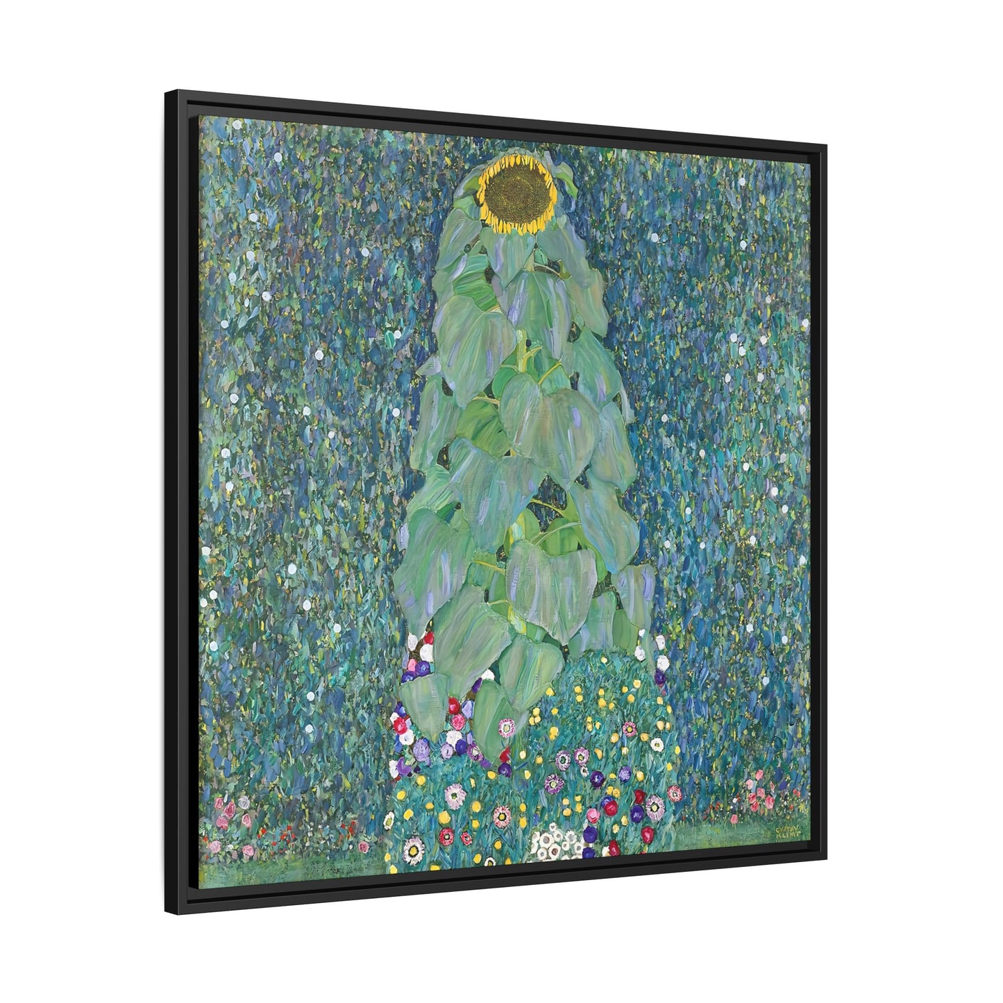 Sunflowers (1883) by Gustav Klimt / Toile encadrée sur caisse américaine