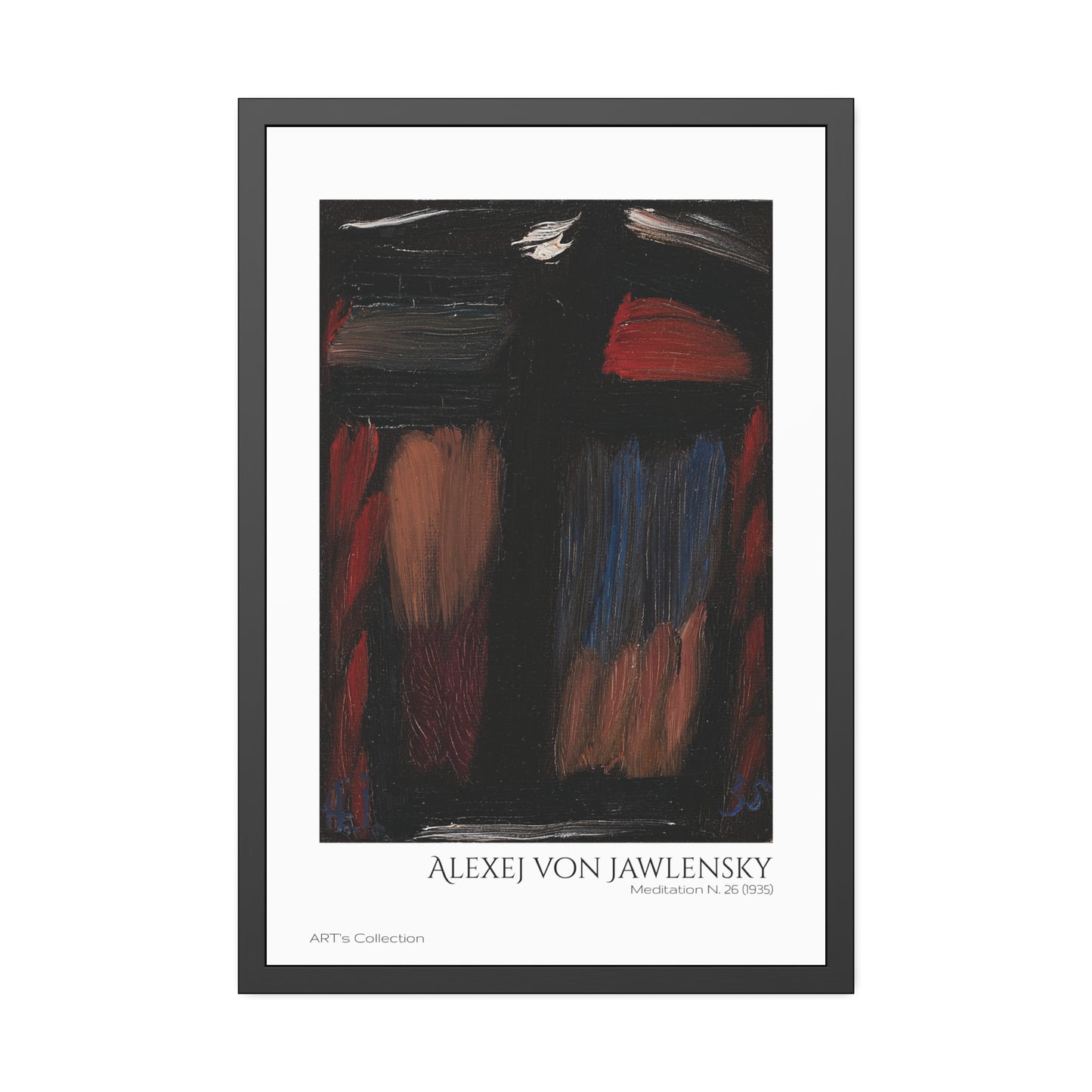 Meditation N. 26 (1935) by Alexej von Jawlensky / Affiche Encadrée série ART's Collection