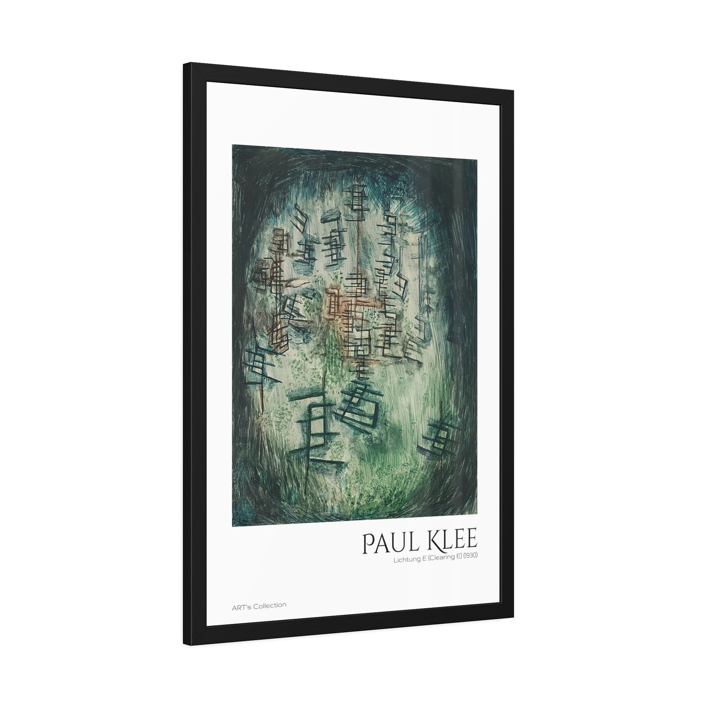 Lichtung E (Clearing E) (1930) by Paul Klee / Affiche Encadrée série ART's Collection