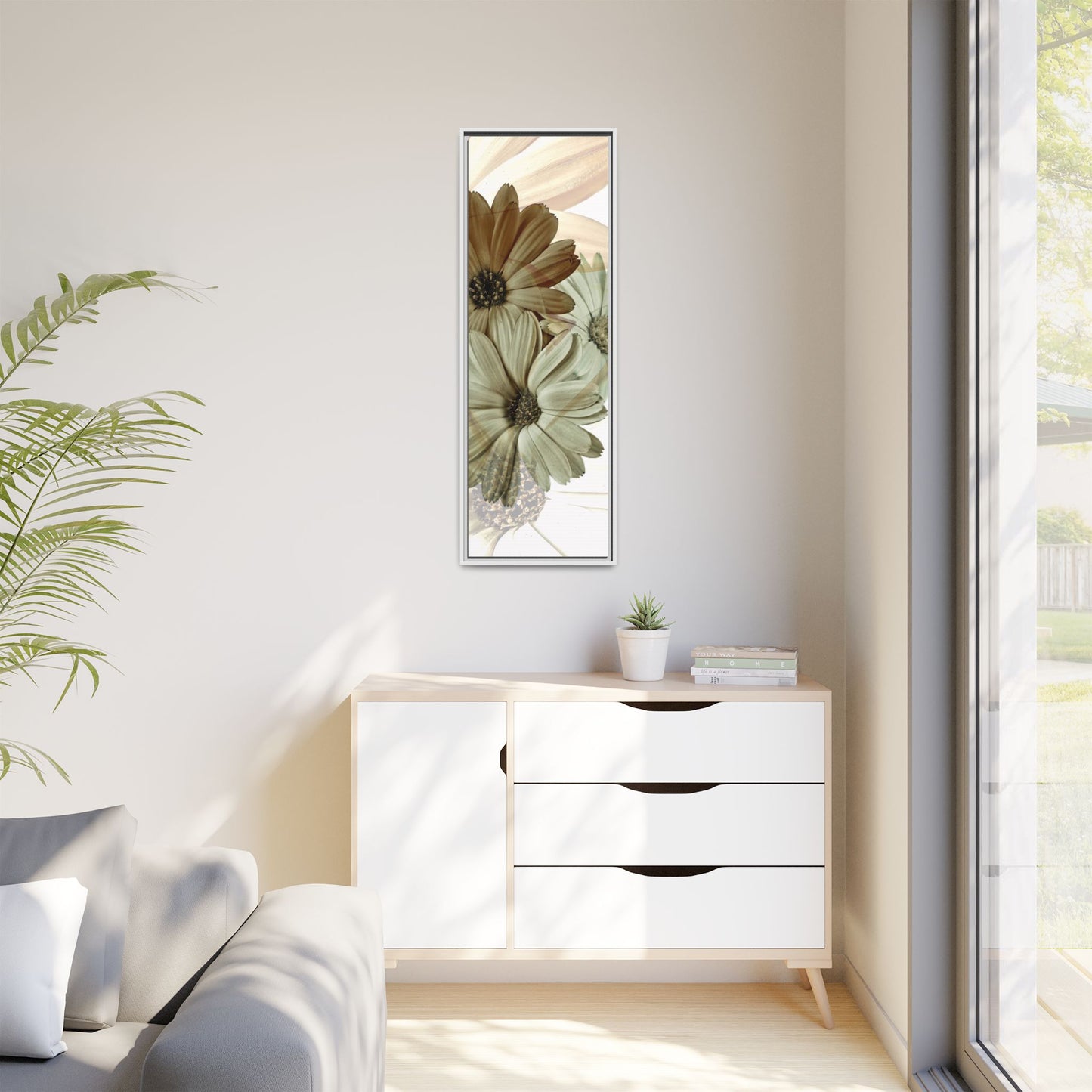Collection Signature "FLORAL Numéro 12" sur Toile encadrée avec caisse américaine