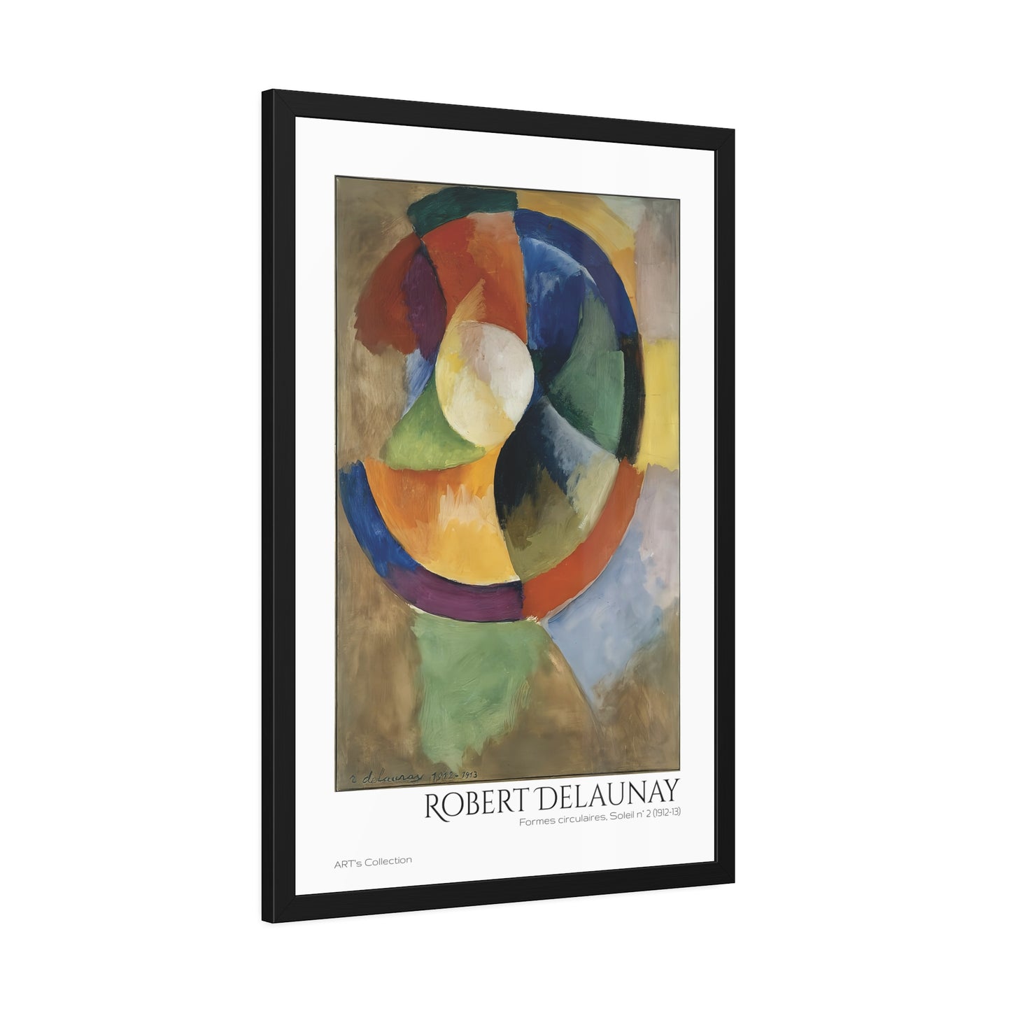 Formes circulaires, Soleil N.2 (1912-13) by Robert Delaunay / Affiche Encadrée série ART's Collection