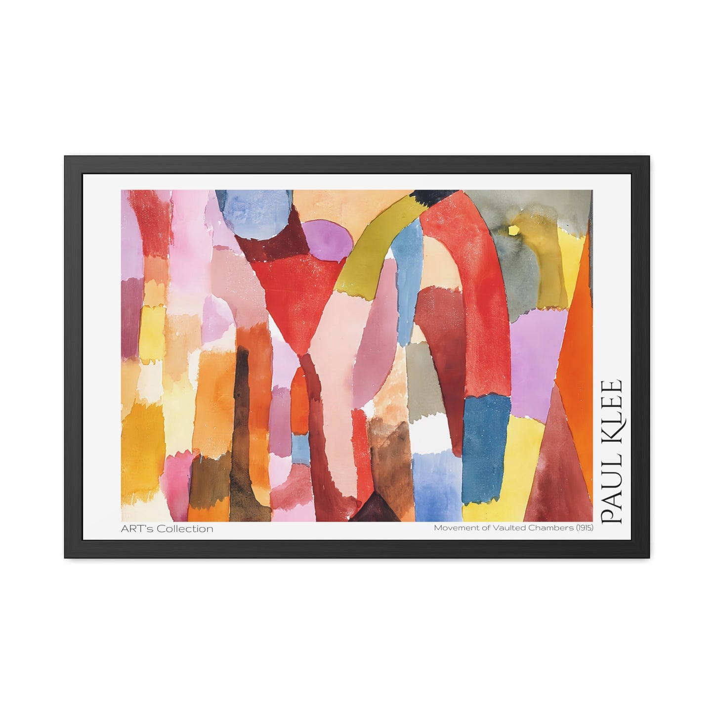 Movement of Vaulted Chambers (1915) by Paul Klee / Affiche Encadrée série ART's Collection
