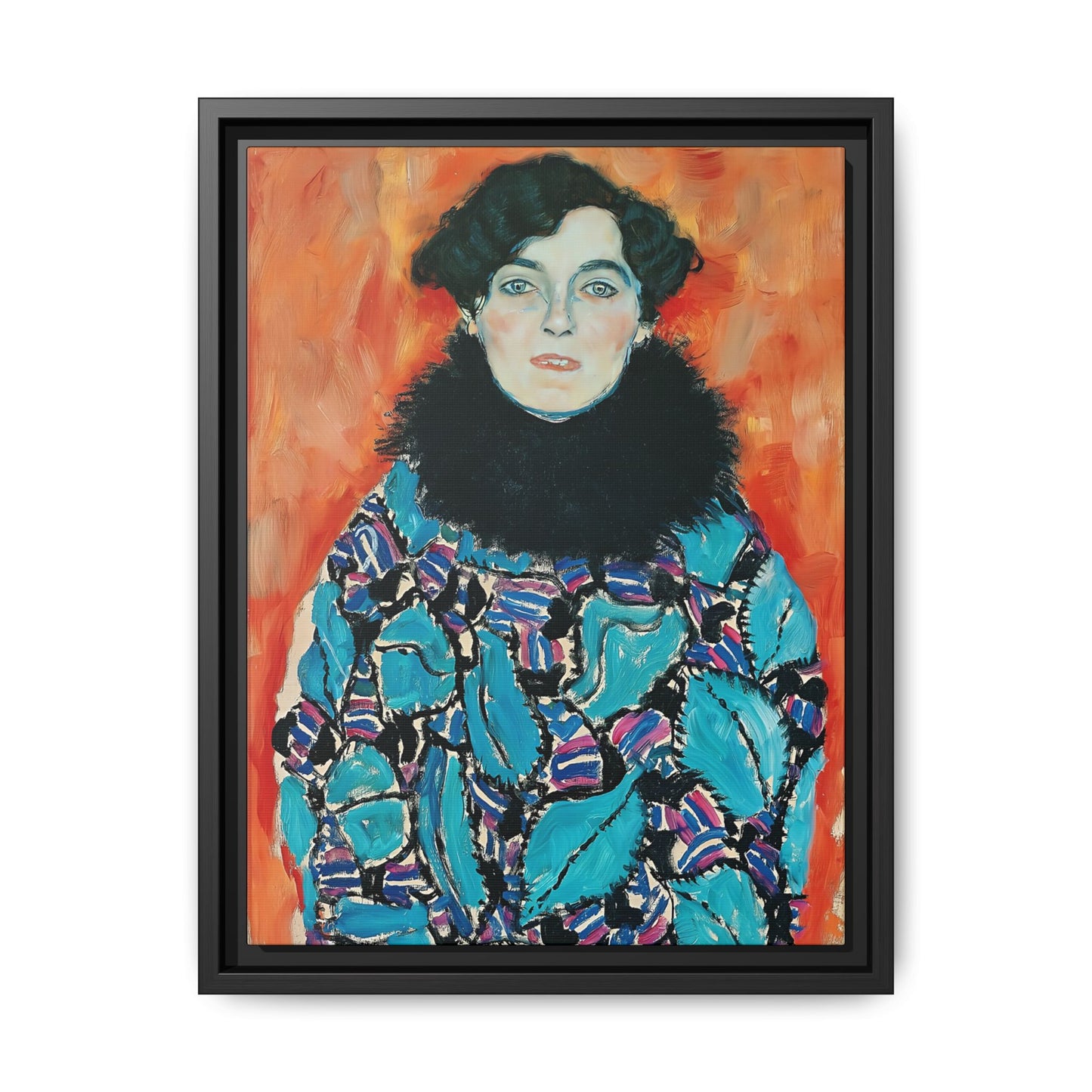 Johanna Staude (1917) by Gustav Klimt / Toile encadrée sur caisse américaine