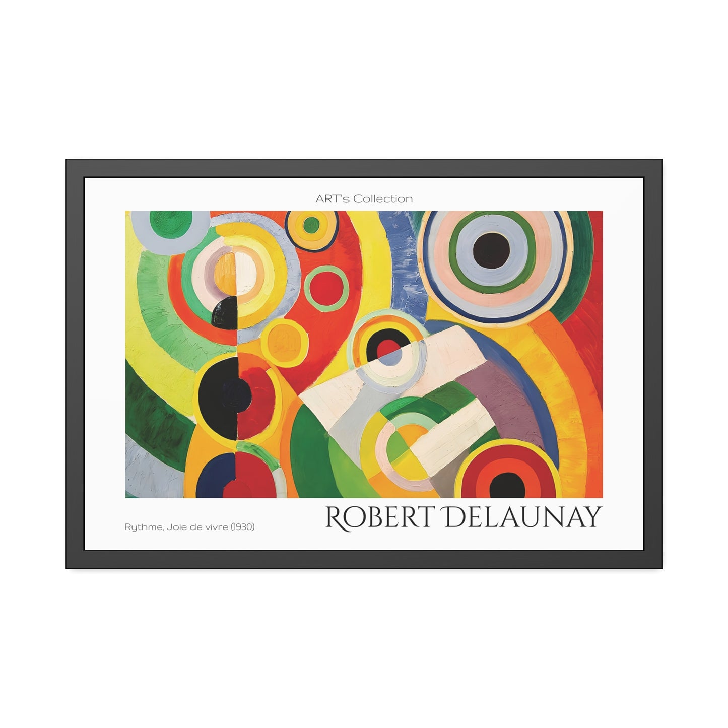Rythme, Joie de vivre (1930) by Robert Delaunay / Affiche Encadrée série ART's Collection