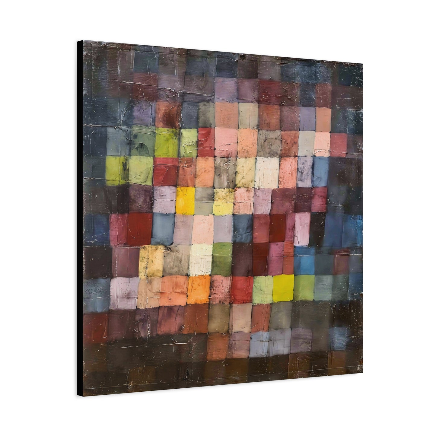 Ancient Sound (1925) by Paul Klee / Reproduction Fine Art sur Toile / Large Epaisseur 3.2 cm - 1.25 inch