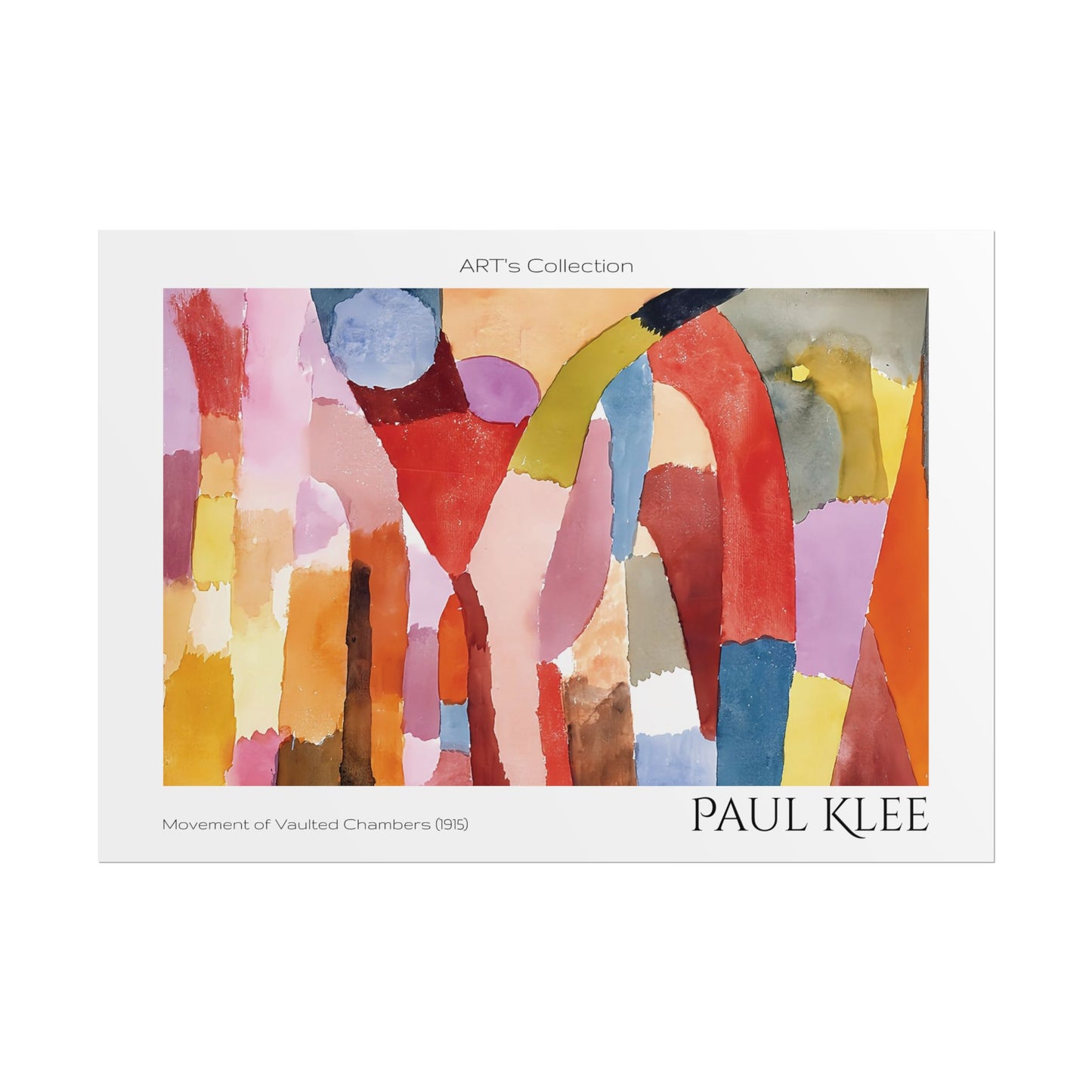 Movement of Vaulted Chambers (1915) by Paul Klee / Affiche imprimée - Série ART's Collection