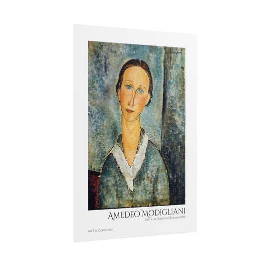 Girl in a Sailor's Blouse (1918) by Amedeo Modigliani / Affiche imprimée - Série ART's Collection