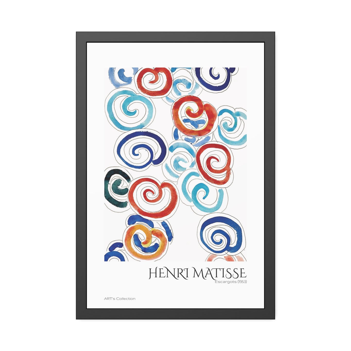 Escargots (1953) by Henri Matisse / Affiche Encadrée série ART's Collection