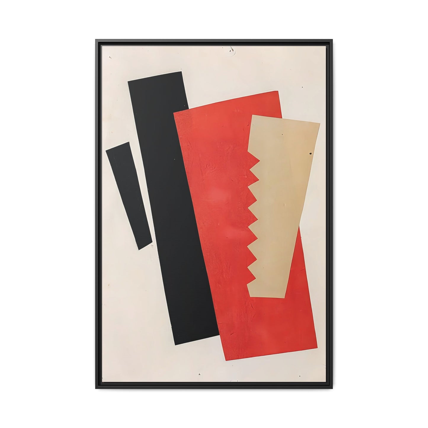 Composition Red-Black-Gold (1920) by El Lissitzky / Toile encadrée sur caisse américaine