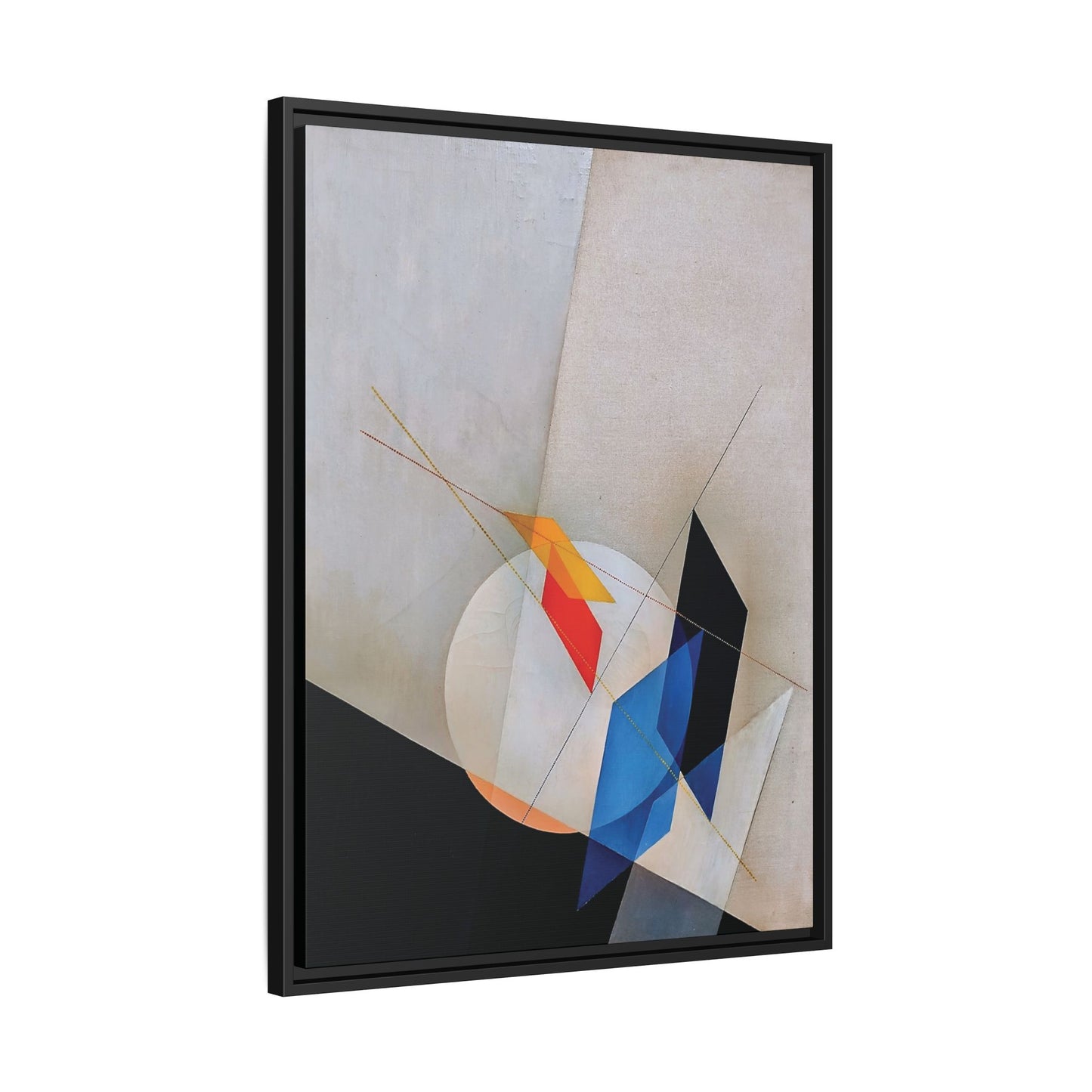 A 18 (1927) by László Moholy-Nagy / Toile encadrée sur caisse américaine
