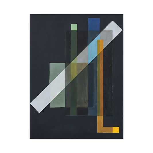 Construction (1924) by László Moholy-Nagy / Reproduction Fine Art sur Toile / Epaisseur 3.2 cm - 1.25 inch