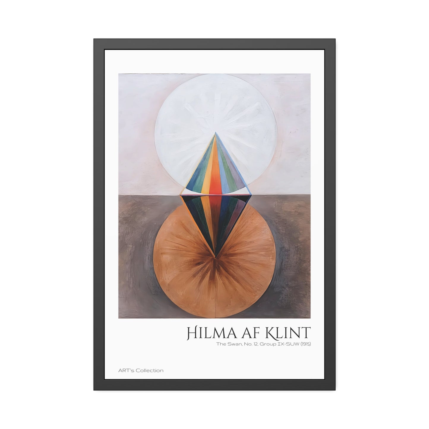 The Swan, No. 12, Group IX-SUW (1915) by Hilma af Klint / Affiche Encadrée série ART's Collection