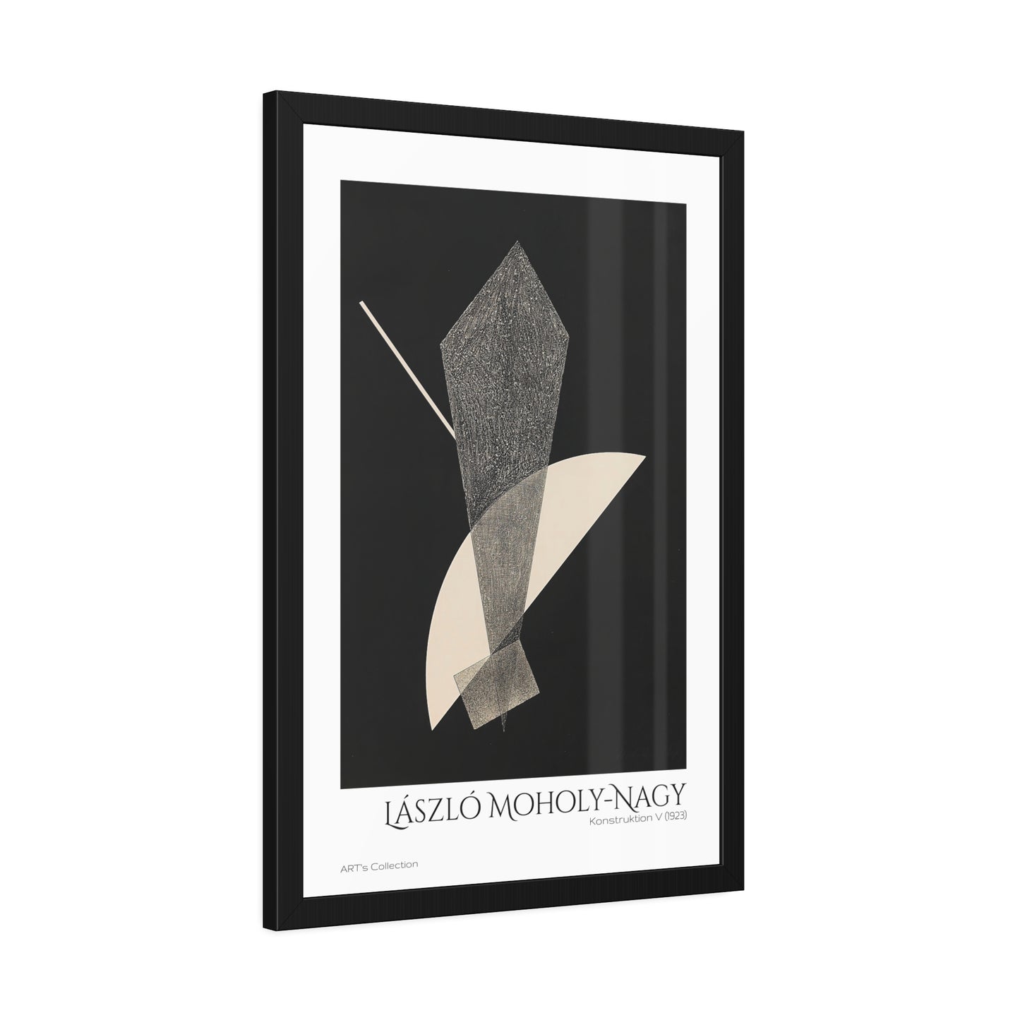 Konstruktion V (1923) by László Moholy-Nagy / Affiche Encadrée série ART's Collection