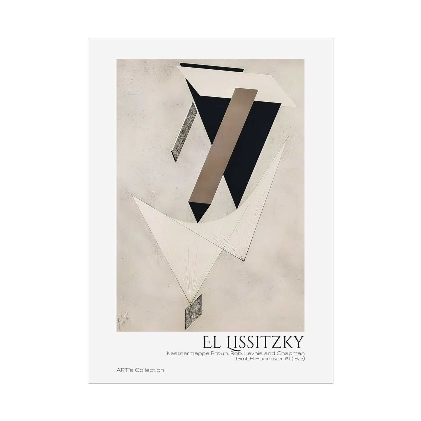 Kestnermappe Proun, Rob. Levnis and Chapman GmbH Hannover #4 (1923) by El Lissitzky / Affiche imprimée - Série ART's Collection