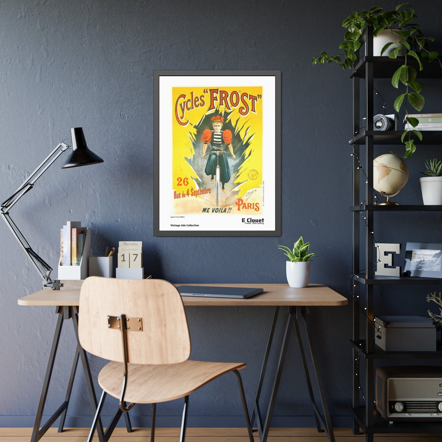Cycles Frost (1894) by E Clouet / Affiche Encadrée Série Vintage Ads Collection