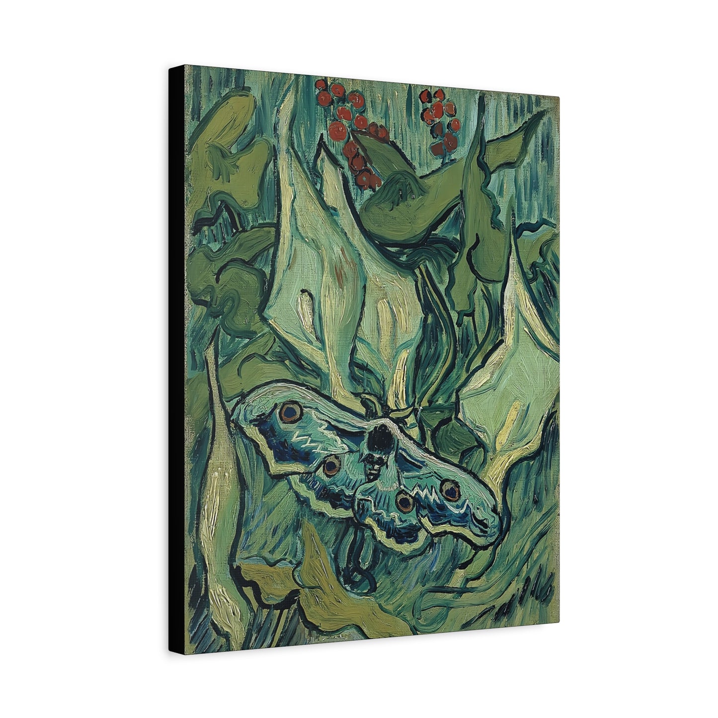 Emperor moth (1889) by Vincent van Gogh / Reproduction Fine Art sur Toile / Epaisseur 3,2cm - 1'25 po