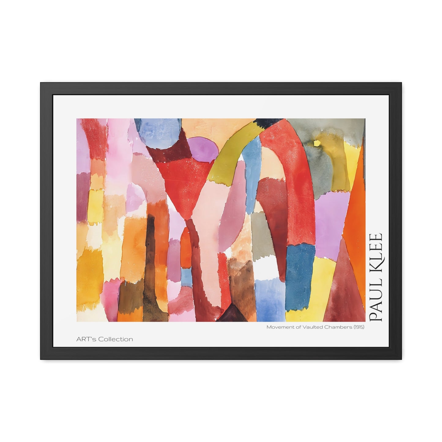 Movement of Vaulted Chambers (1915) by Paul Klee / Affiche Encadrée série ART's Collection