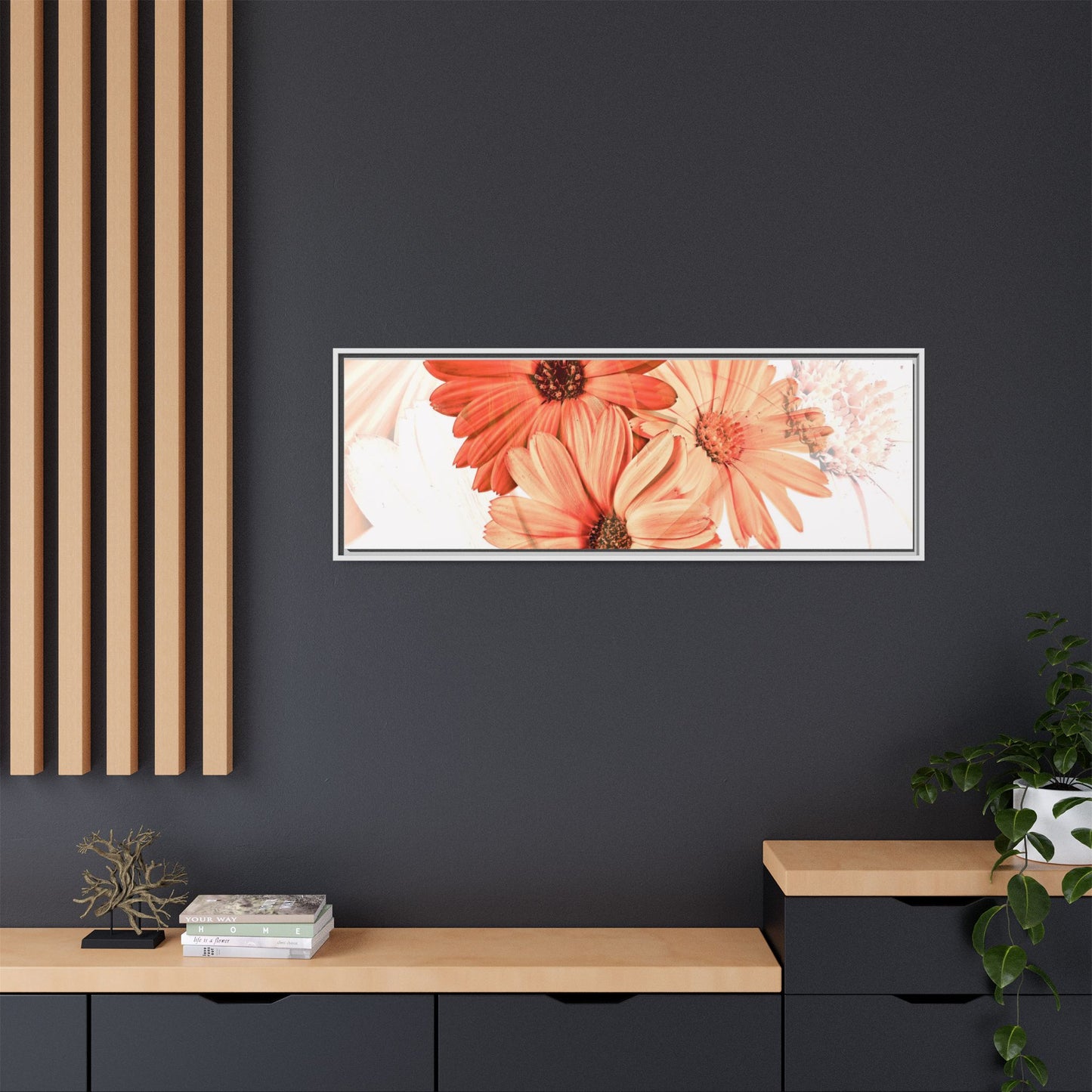 Collection Signature "FLORAL Numéro 17" sur Toile encadrée avec caisse américaine
