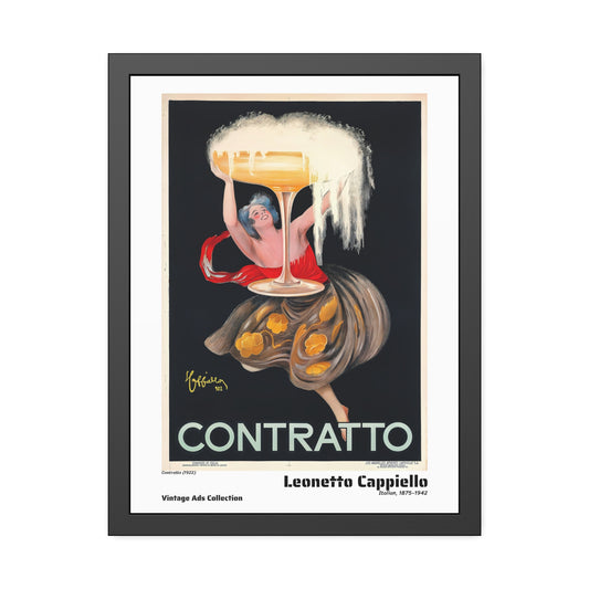 Contratto (1922) by Leonetto Cappiello / Affiche Encadrée Série Vintage Ads Collection