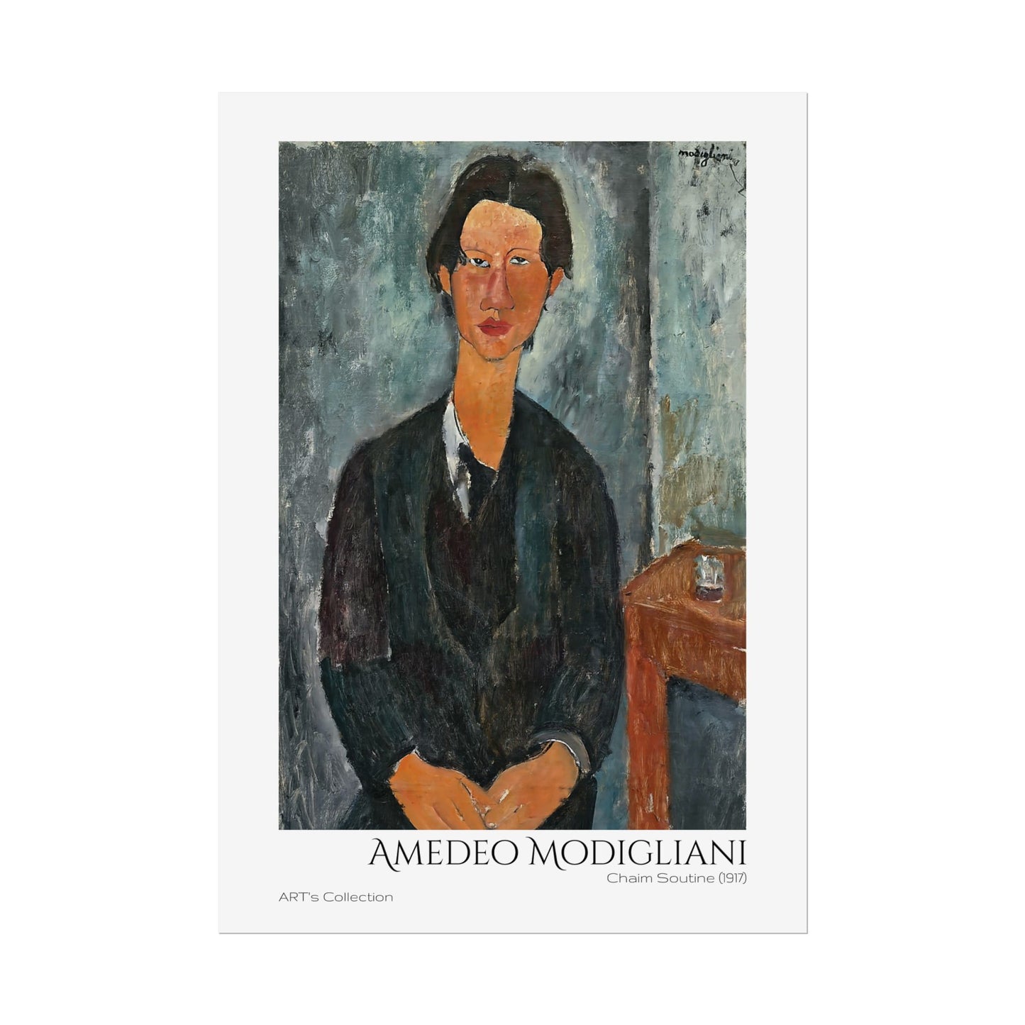 Chaim Soutine (1917) by Amedeo Modigliani / Affiche imprimée - Série ART's Collection