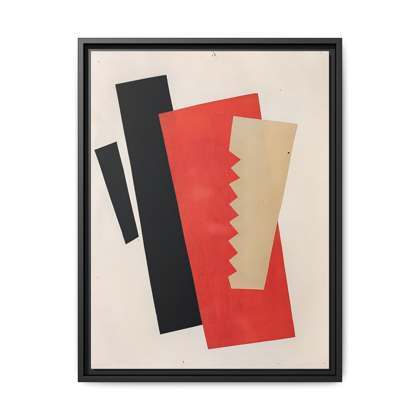 Composition Red-Black-Gold (1920) by El Lissitzky / Toile encadrée sur caisse américaine
