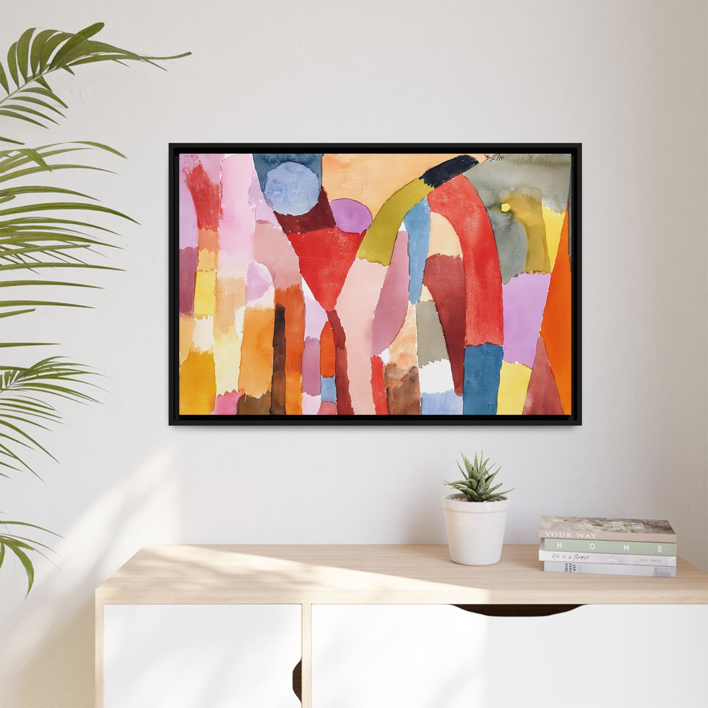 Movement of Vaulted Chambers (1915) by Paul Klee / Toile encadrée sur caisse américaine