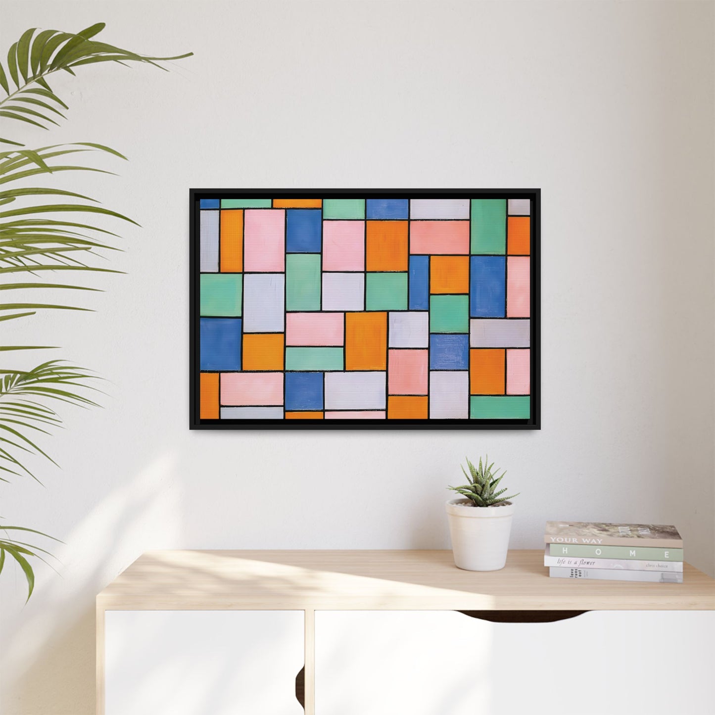 Composition in dissonances (1919) by Theo van Doesburg / Toile encadrée sur caisse américaine