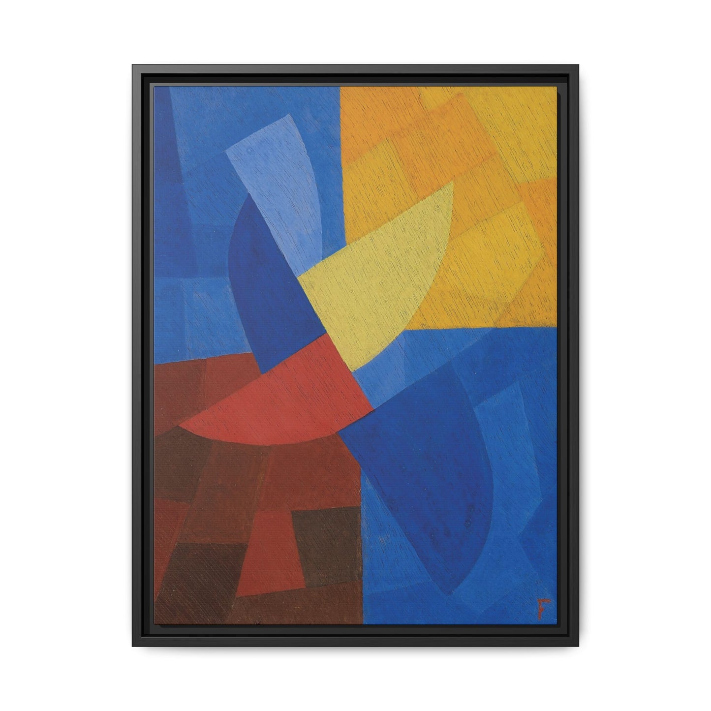 Composition (around 1932) by Otto Freundlich / Toile encadrée sur caisse américaine
