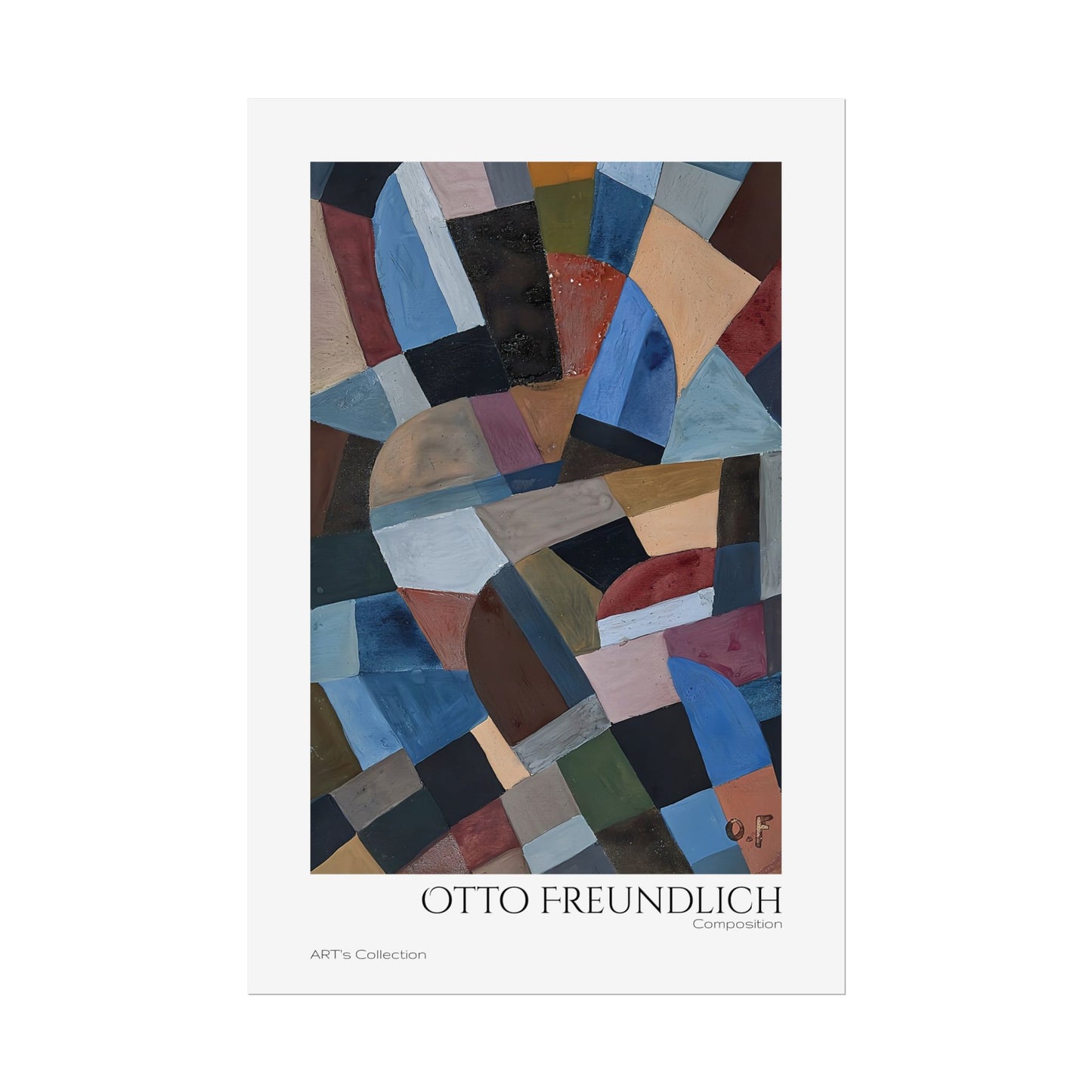 Composition by Otto Freundlich / Affiche imprimée - Série ART's Collection