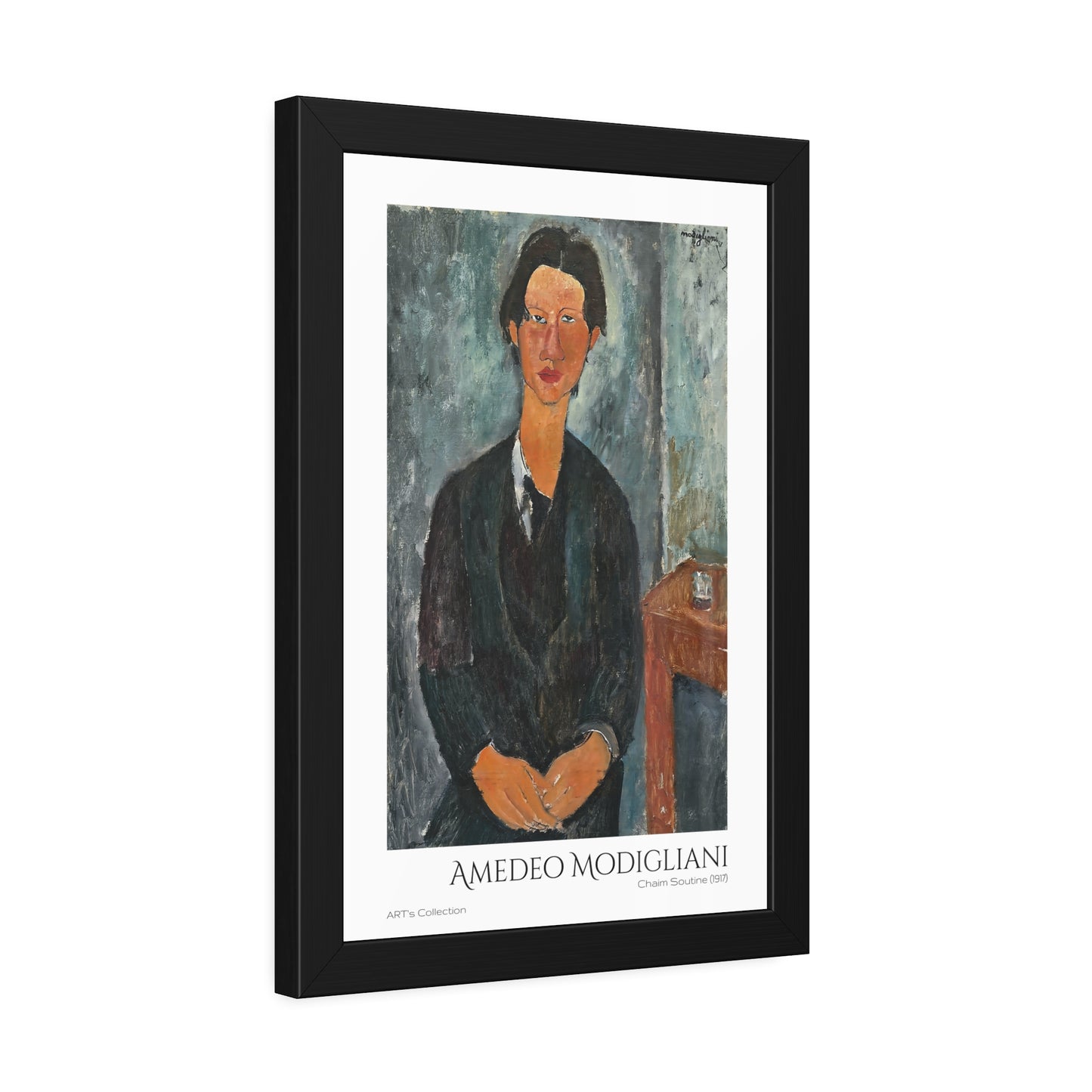 Chaim Soutine (1917) by Amedeo Modigliani / Affiche Encadrée série ART's Collection
