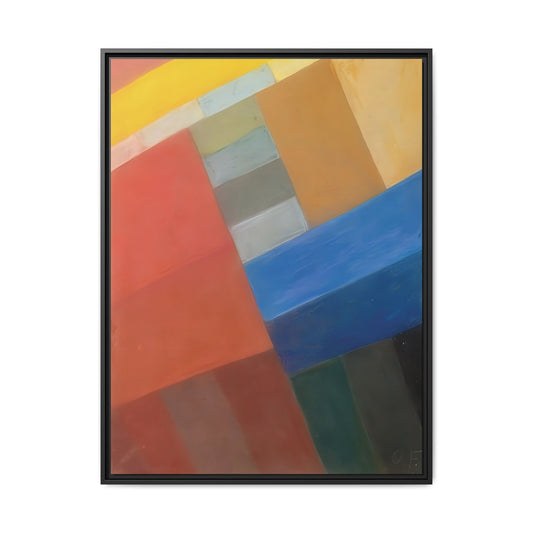 Komposition (Circa 1931) by Otto Freundlich / Toile encadrée sur caisse américaine