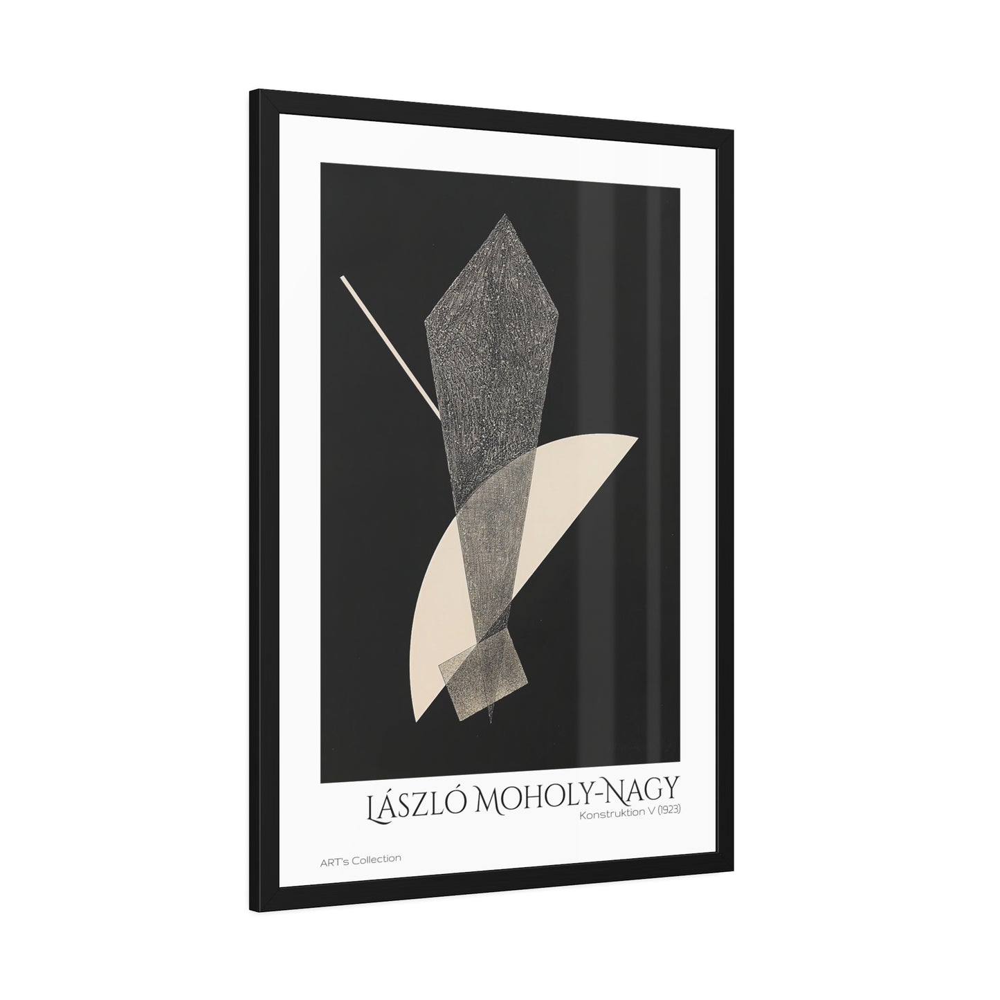 Konstruktion V (1923) by László Moholy-Nagy / Affiche Encadrée série ART's Collection