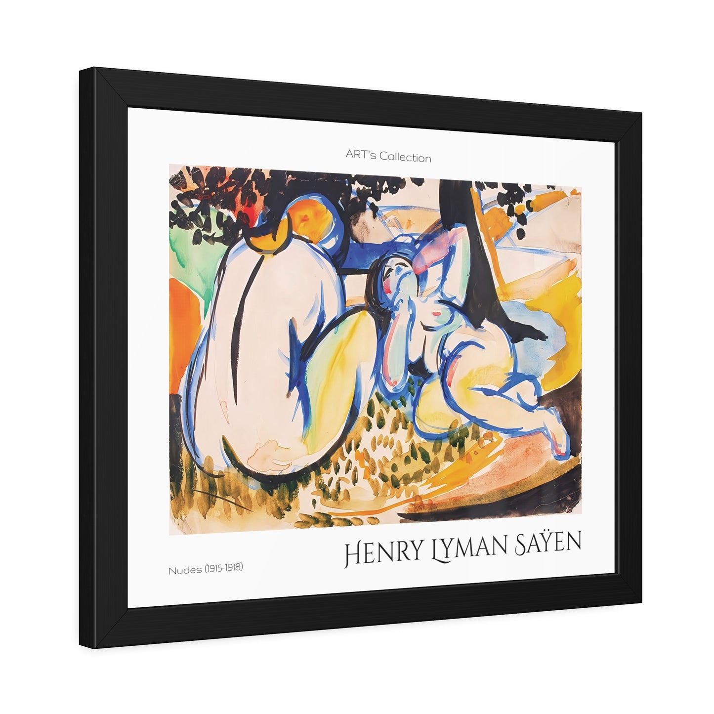 Nudes (1915-1918) by Henry Lyman Saÿen / Affiche Encadrée série ART's Collection