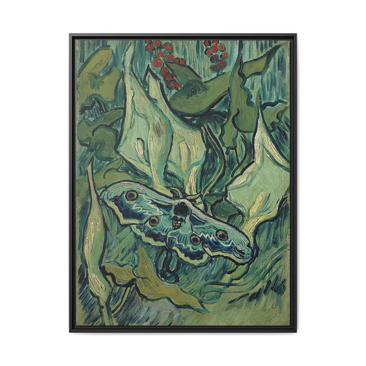 Emperor moth (1889) by Vincent van Gogh / Toile encadrée sur caisse américaine