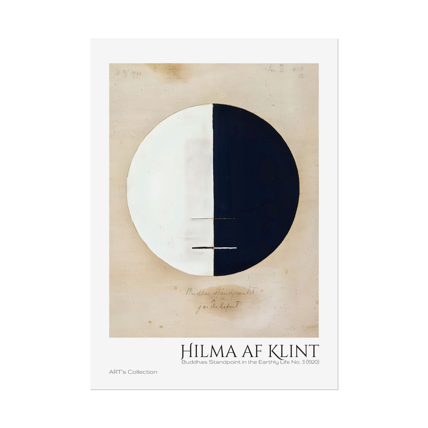Buddhas Standpoint in the Earthly Life No. 3 (1920) by Hilma af Klint / Affiche imprimée - Série ART's Collection