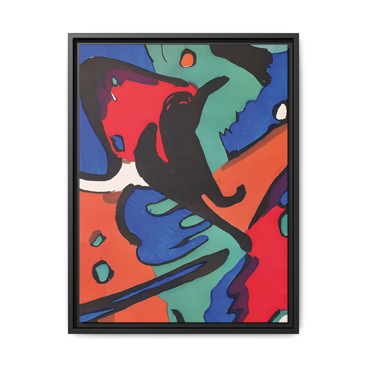 Wassily Kandinsky / Le Cavalier Bleu (1912) / Toile encadrée sur caisse américaine