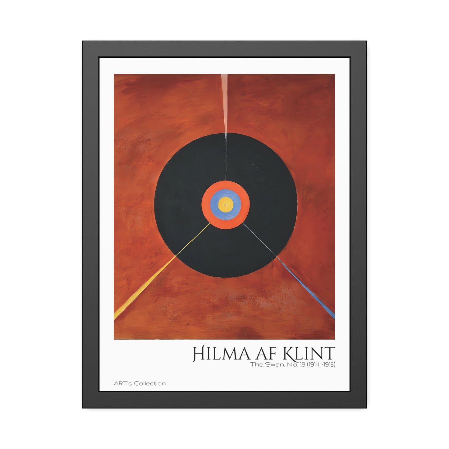 The Swan, No. 18 (1914 -1915) by Hilma af Klint / Affiche Encadrée série ART's Collection