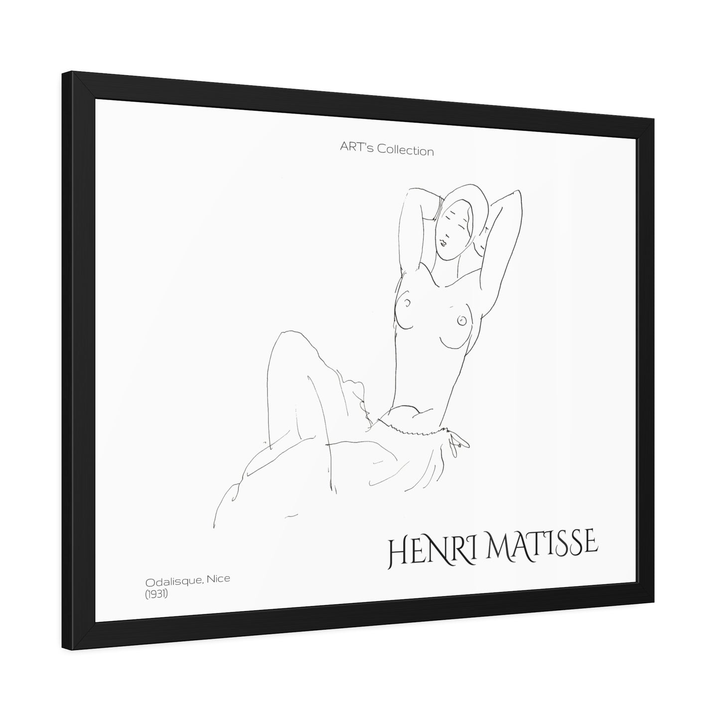 Odalisque, Nice (1931) by Henry Matisse / Affiche Encadrée série ART's Collection