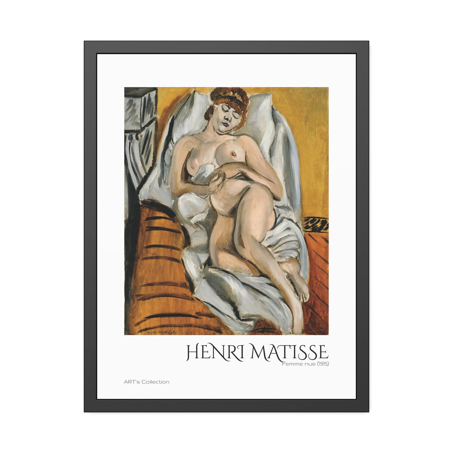 Femme nue (1915) by Henri Matisse / Affiche Encadrée série ART's Collection