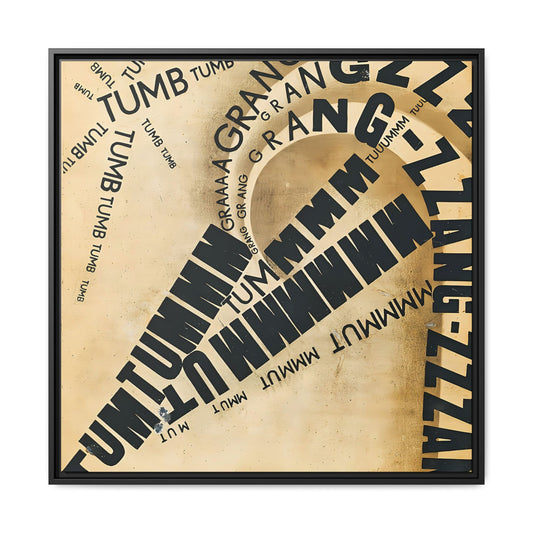 Parole in liberta - futuriste olfattive tattili-termiche Pl. 8 (1932) by Filippo Tommaso / Toile encadrée sur caisse américaine