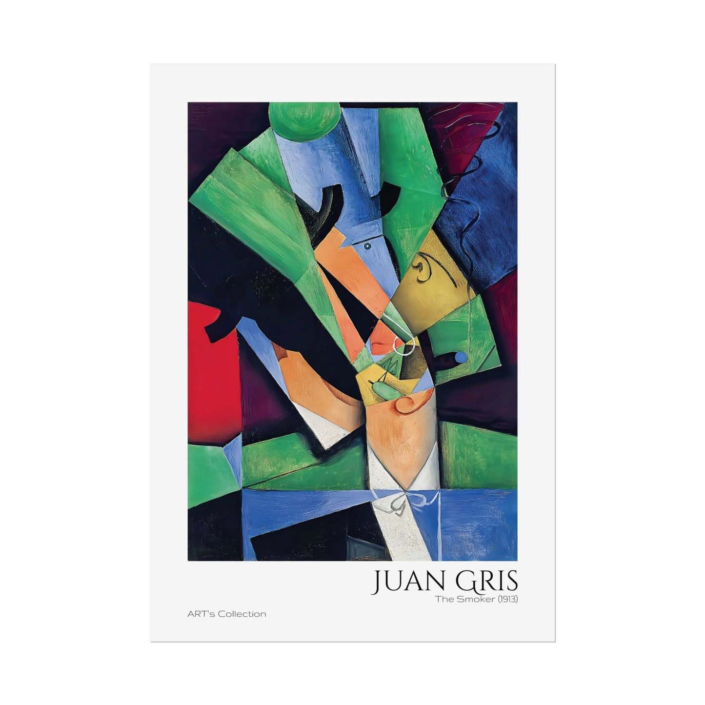 The Smoker (1913) by Juan Gris / Affiche imprimée - Série ART's Collection