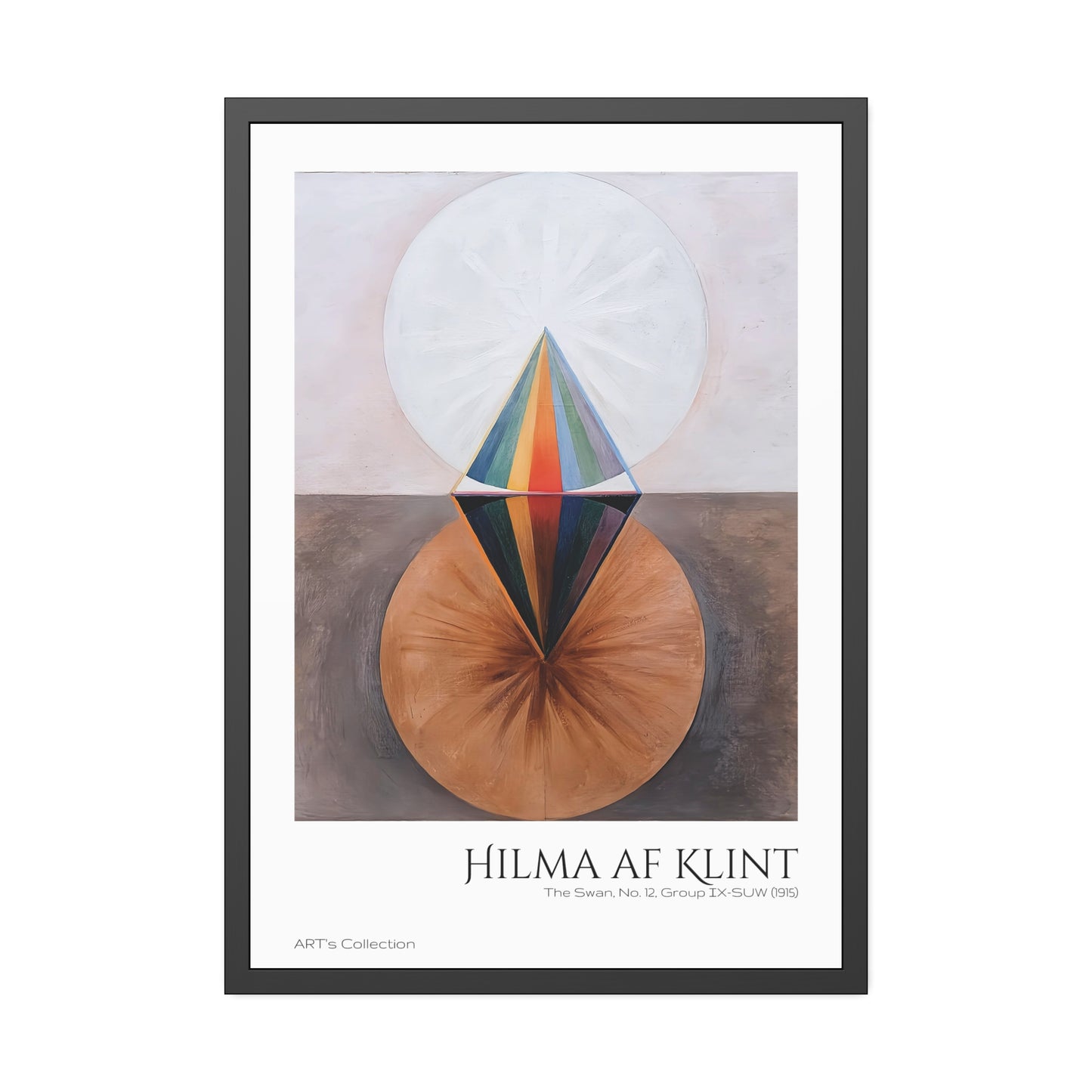 The Swan, No. 12, Group IX-SUW (1915) by Hilma af Klint / Affiche Encadrée série ART's Collection