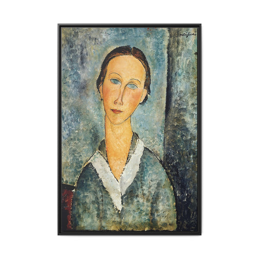 Girl in a Sailor's Blouse (1918) by Amedeo Modigliani / Toile encadrée sur caisse américaine