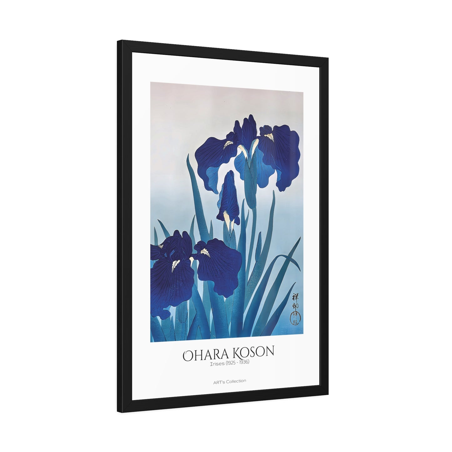 Irises (1925 - 1936) by Ohara Koson / Affiche Encadrée série ART's Collection