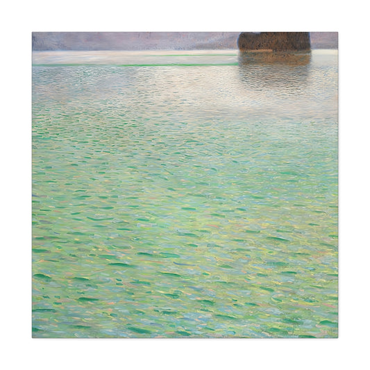 Island in the Attersee (circa 1901-1902) by Gustav Klimt / Reproduction Fine Art sur Toile / Flanc Large Epaisseur 3.2 cm - 1.25 inch