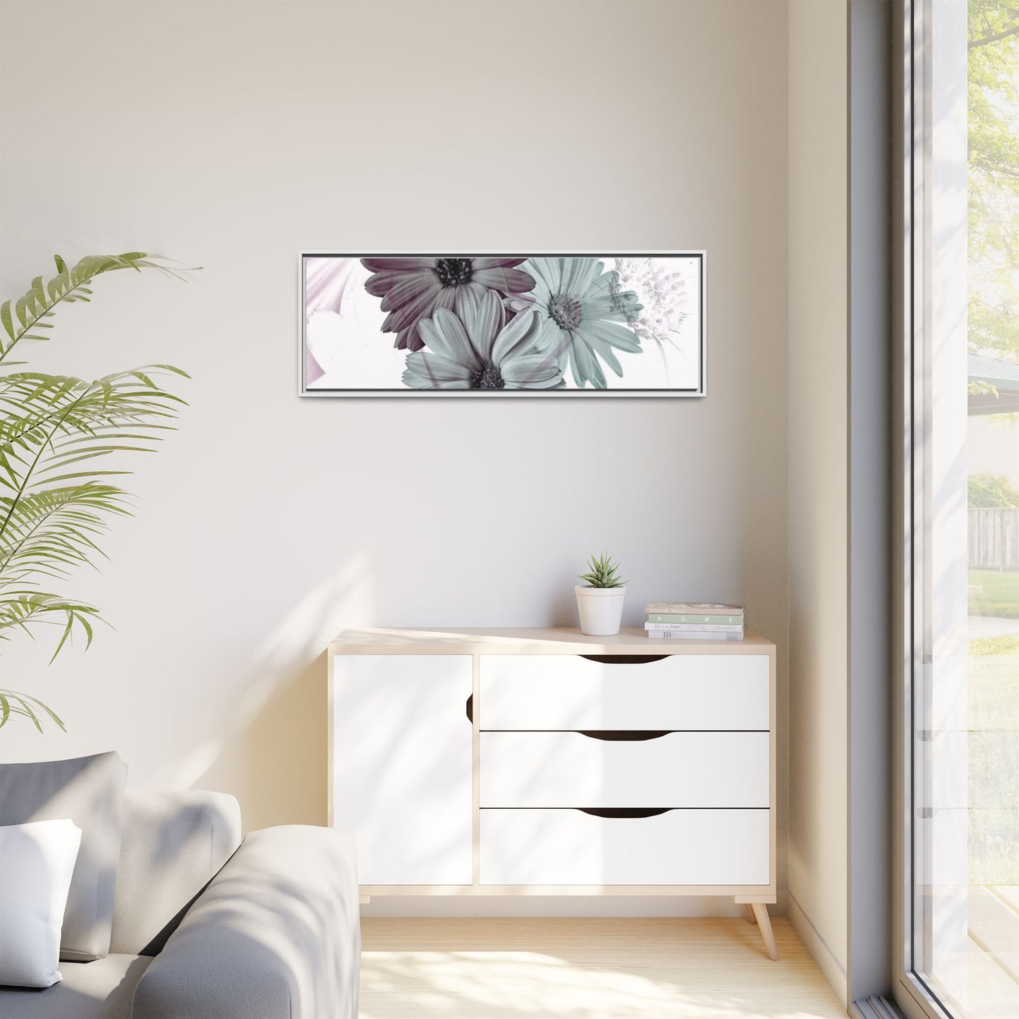 Collection Signature "FLORAL Numéro 15" sur Toile encadrée avec caisse américaine