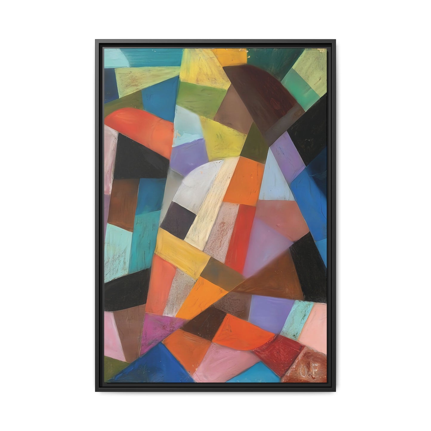 Untitled (1938) by Otto Freundlich / Toile encadrée sur caisse américaine